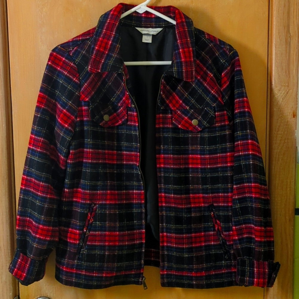Christopher & Banks | Women's Full Zip Up Flannel Jacket Size Small